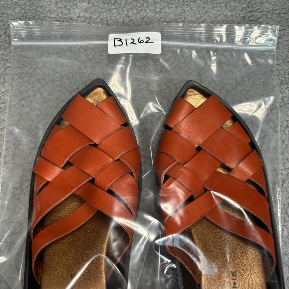 ROBERT CLERGERIE Mule 6.5 Platform Sandal Artsy Boho Asian Pointed Toe Woven - Picture 13 of 13